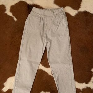 Shinestar Small Striped Skinny Pants
